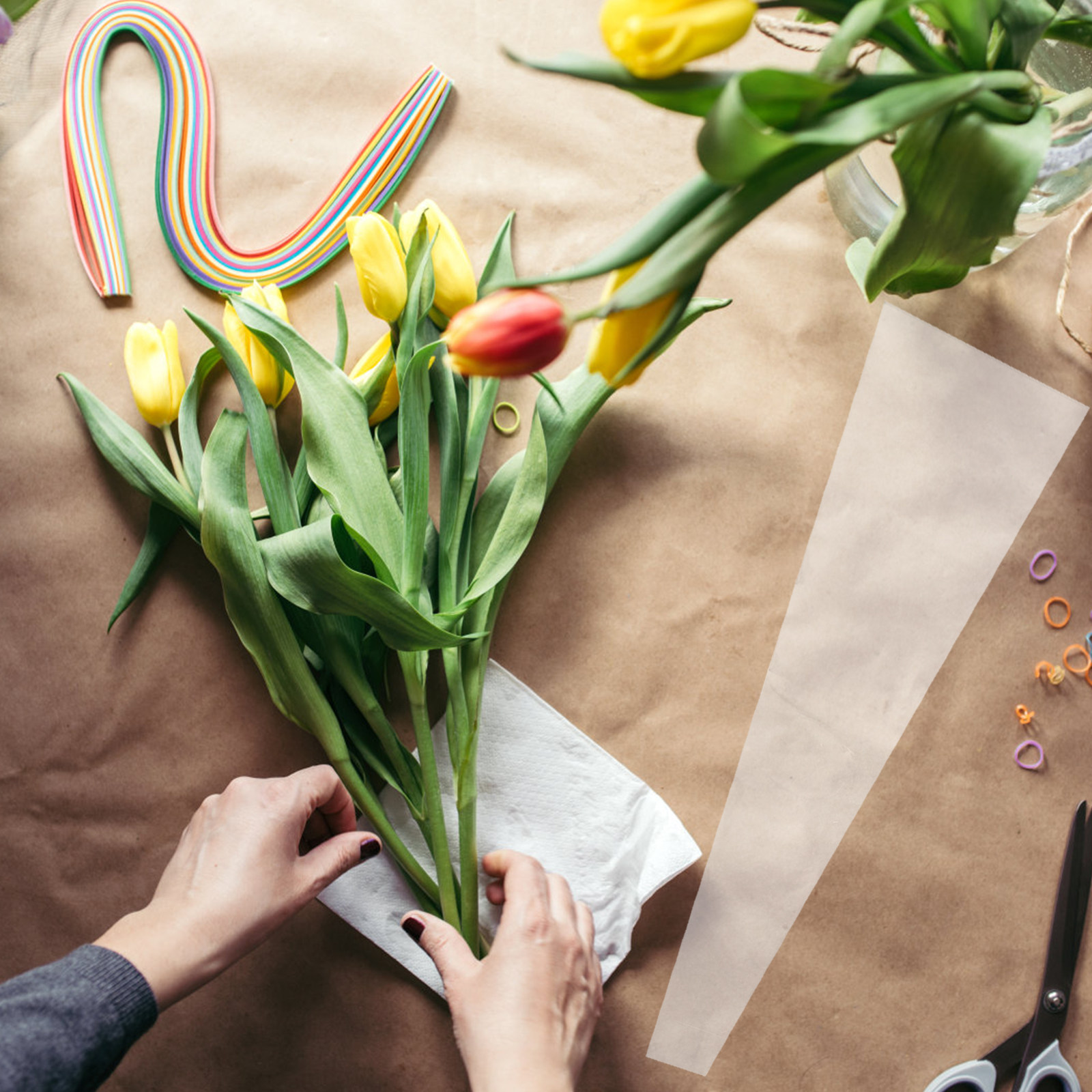 50 шт. прочных целлофановых па – обзор и цена Florist Flower Supply