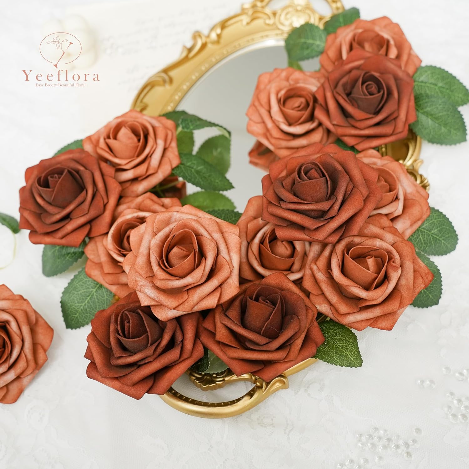 25 шт. искусственные розы для  – обзор и цена Florist Supply Bulk