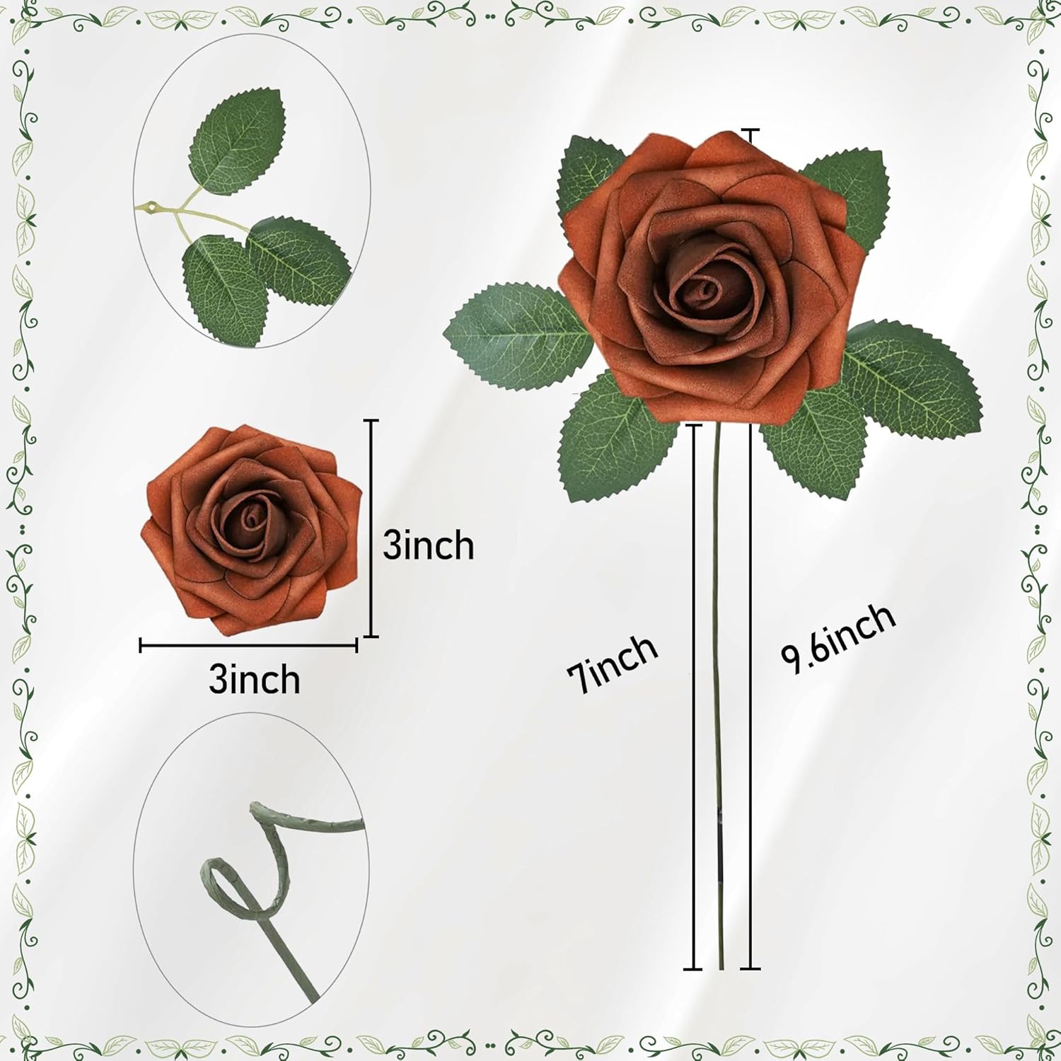 25 шт. искусственные розы для  – обзор и цена Florist Supply Bulk